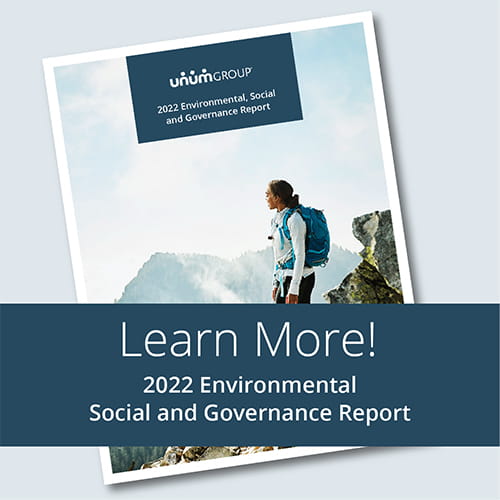 Learn more about Unum Group 2022 ESG Report