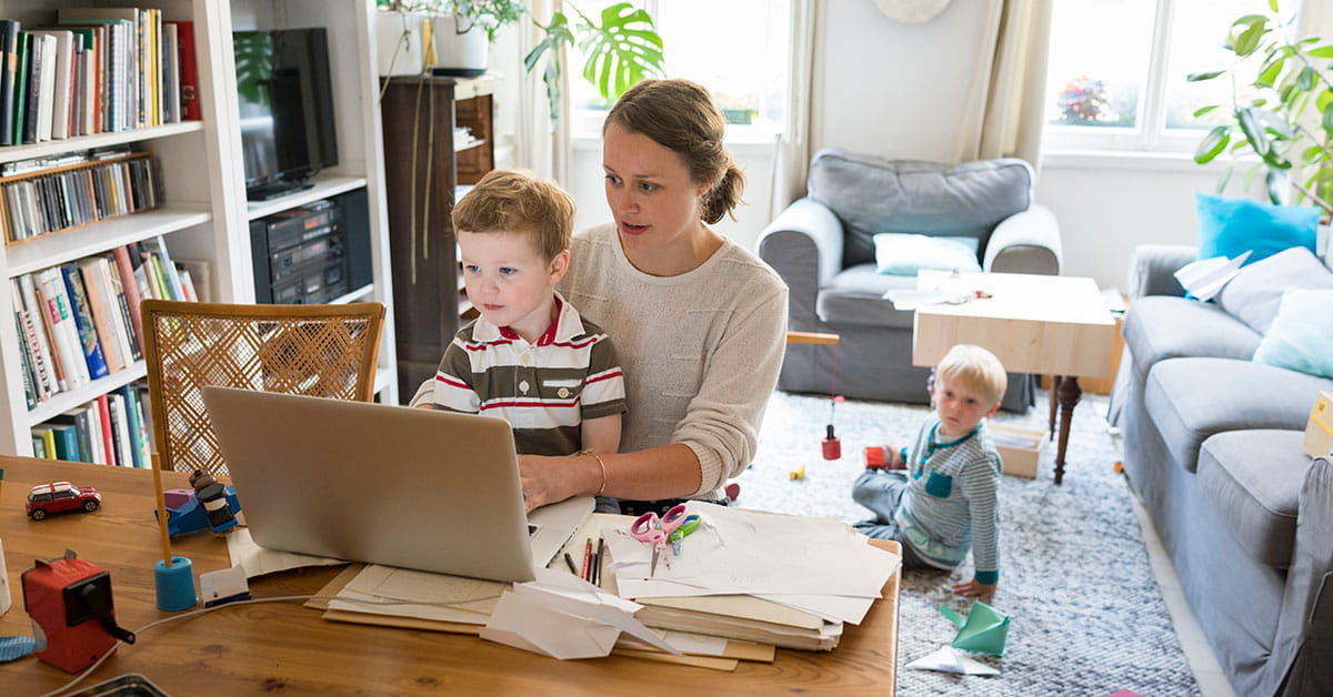 Remote work with kids at home