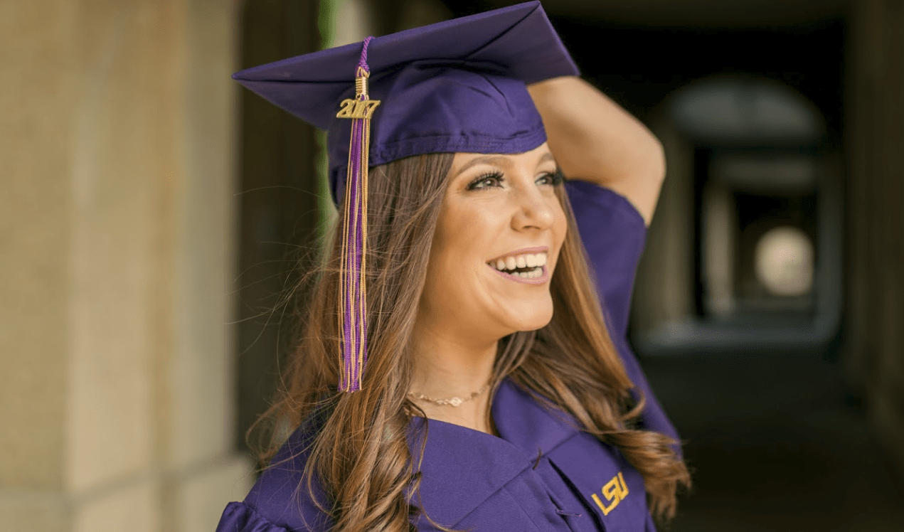 Kate Benedetto, Unum employee, pictured at her college graduation
