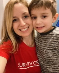 Kelly Quinn and her son